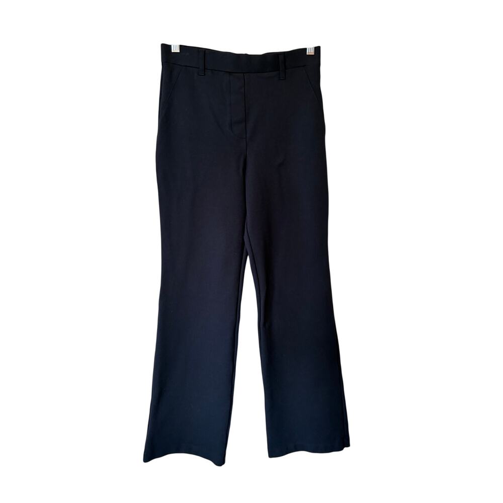 Quince women's ponte pants small navy blue flare bootcut
